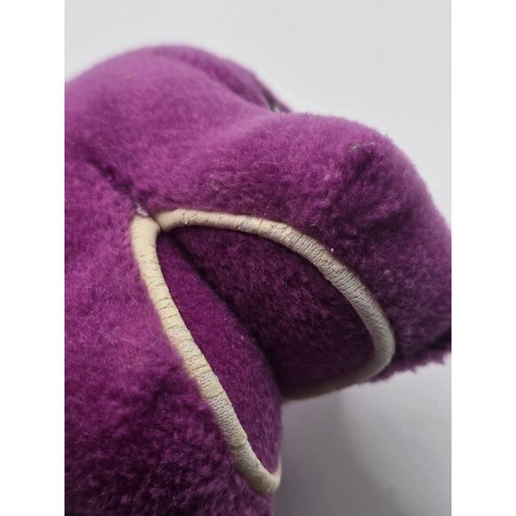Vintage Barney & friends Small Plush Barney The Dinosaur Beanie Bag - Picture 8 of 9